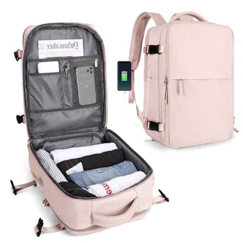 SZLX Kabinenbeutel für EasyJet 45x36x20 Travel Rucksack Frau Ryanair mit USB Port Flugzeug Rucksack Handgepäck Rucksack für Laptop Man Daypack Casual Ordner. von SZLX