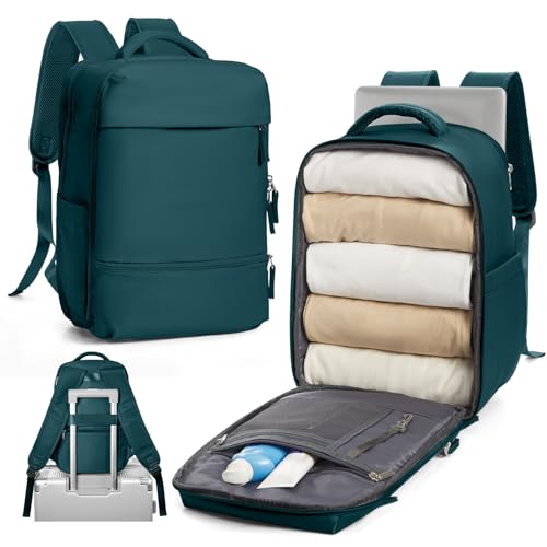 SZLX Handgepäck Rucksack 40x20x25 für Ryanair Klein Reiserucksack für Flugzeug Unter Sitzplatz Tasche Laptop Rucksack 14 Zoll mit Schuhfach für Herren Damen Schulrucksack Jungen Teenager,Schwarz von SZLX