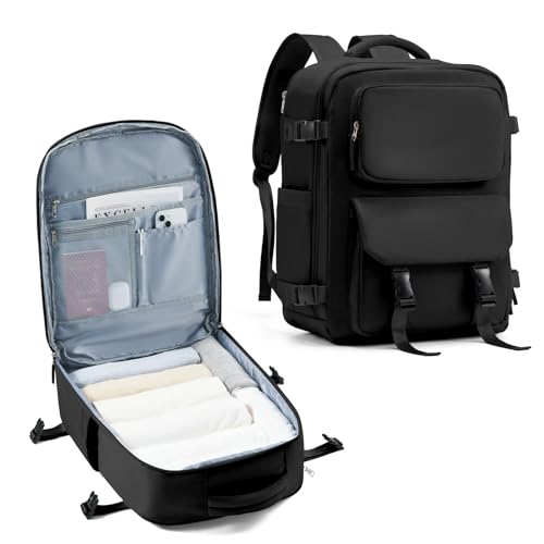 SZLX Ryanair Handgepäck 40x20x25 Rucksack Damen Reiserucksack Handgepäck Flugzeug 45x36x20 Easyjet Cabin Bag Rucksack Wasserdicht Laptop Business Herren Kabinen Rucksack College Travel Backpack von SZLX