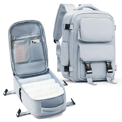 SZLX Ryanair Handgepäck 40x20x25 Rucksack Damen Reiserucksack Handgepäck Flugzeug 45x36x20 Easyjet Cabin Bag Rucksack Wasserdicht Laptop Business Herren Kabinen Rucksack College Travel Backpack von SZLX