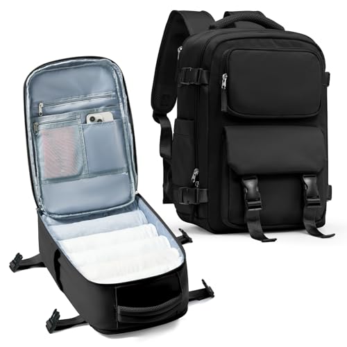 SZLX Ryanair Handgepäck 40x20x25 Rucksack Damen Reiserucksack Handgepäck Flugzeug 45x36x20 Easyjet Cabin Bag Rucksack Wasserdicht Laptop Business Herren Kabinen Rucksack College Travel Backpack von SZLX