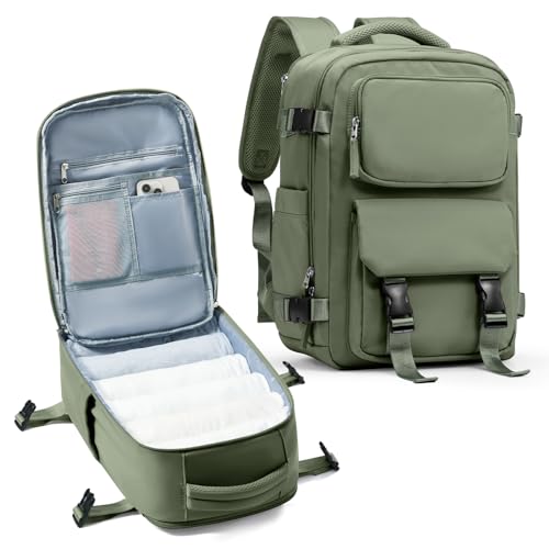 SZLX Ryanair Handgepäck 40x20x25 Rucksack Damen Reiserucksack Handgepäck Flugzeug 45x36x20 Easyjet Cabin Bag Rucksack Wasserdicht Laptop Business Herren Kabinen Rucksack College Travel Backpack von SZLX