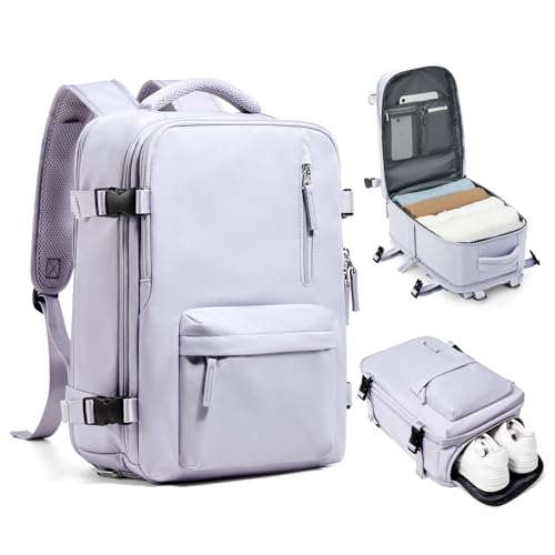 SZLX Ryanair Handgepäck 40x20x25 Rucksack für Flugzeug Untersitz Kabinentasche Damen Reiserucksack Handgepäck Flugzeug 40x20x25 Rucksack Wasserdicht Business Herren Travel Backpack Für 14-Zoll-Laptops von SZLX