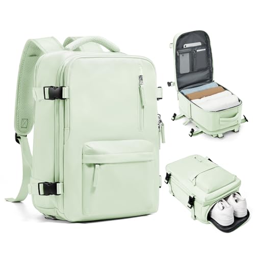 SZLX Ryanair Handgepäck 40x20x25 Rucksack für Flugzeug Untersitz Kabinentasche Damen Reiserucksack Handgepäck Flugzeug 40x20x25 Rucksack Wasserdicht Business Herren Travel Backpack Für 14-Zoll-Laptops von SZLX