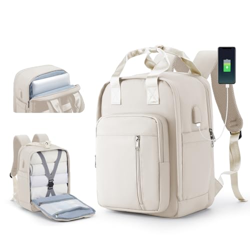 SZLX Ryanair Handgepäck 40x20x25 Rucksack Laptop Wasserdicht Herren Reiserucksack Handgepäck Flugzeug Easyjet 45x36x20 Damen Schulmädchen Casual Travel Daypack mit Laptopfach von SZLX