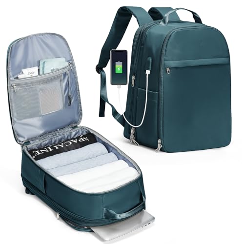 SZLX Ryanair Handgepäck 40x20x25 Rucksack Laptop Wasserdicht Herren Reiserucksack Handgepäck Flugzeug Easyjet 45x36x20 Damen Schulmädchen Casual Travel Daypack mit Laptopfach von SZLX