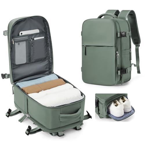 SZLX Handgepäck 40x20x25 für Ryanair Handgepäck Rucksack Easyjet für Flugzeug Reiserucksack Unter Sitz Handgepäck Tasche für Weekender Kurze Tirp 14-Zoll-Laptop Rucksack für Herren und Damen von SZLX