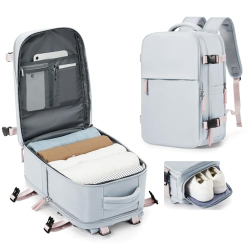 SZLX Handgepäck 40x20x25 für Ryanair Handgepäck Rucksack Easyjet für Flugzeug Reiserucksack Unter Sitz Handgepäck Tasche für Weekender Kurze Tirp 14-Zoll-Laptop Rucksack für Herren und Damen von SZLX