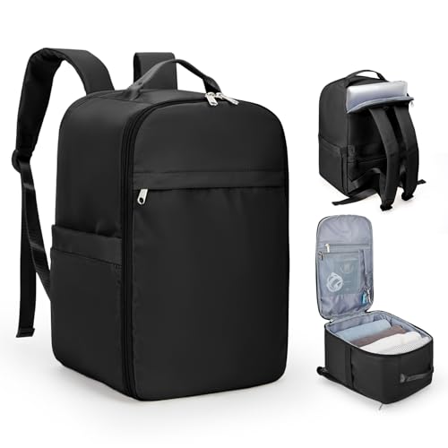 SZLX Ryanair Handgepäck 40x20x25 Rucksack Laptop Wasserdicht Damen Reiserucksack Handgepäck Flugzeug Easyjet Cabin Bag Rucksack für Universität Herren Business Travel Backpack mit Laptopfach Schwarz von SZLX