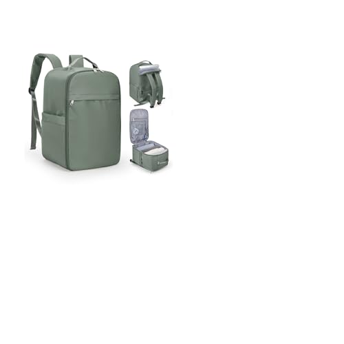 SZLX Ryanair Handgepäck 40x20x25 Rucksack Laptop Wasserdicht Damen Reiserucksack Handgepäck Flugzeug Easyjet Cabin Bag Rucksack für Universität Herren Business Travel Backpack mit Laptopfach Olivgrün von SZLX