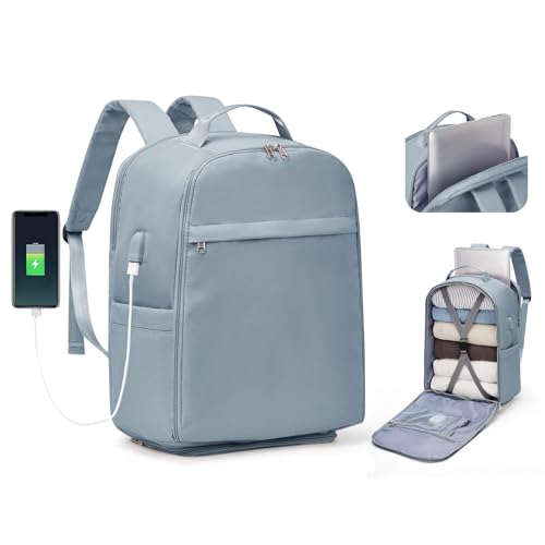 SZLX Ryanair Handgepäck 40x20x25 Rucksack Laptop Wasserdicht Herren Reiserucksack Handgepäck Flugzeug Easyjet 45x36x20 Damen Schulmädchen Casual Travel Daypack mit Laptopfach von SZLX