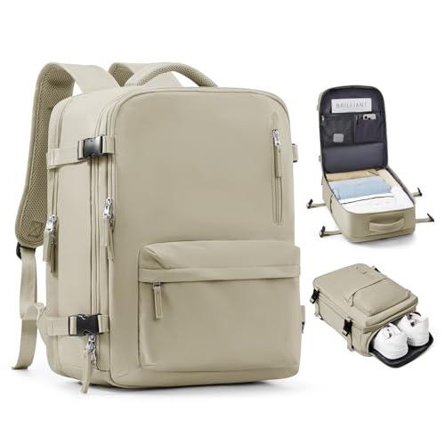 SZLX Ryanair Handgepäck 45x36x20 Rucksack für Flugzeug Untersitz Kabinentasche Damen Reiserucksack Handgepäck Flugzeug Rucksack Wasserdicht Business Herren Travel Backpack Für 15.6-Zoll-Laptops von SZLX