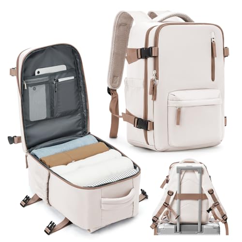 SZLX Ryanair Handgepäck Rucksack Damen für Flugzeug Untersitz Kabinentasche Reiserucksack Handgepäck Flugzeug Easyjet Rucksack Wasserdicht Herren mit Schuhfach für 14-Zoll-Laptops von SZLX