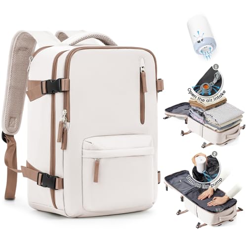 SZLX Vakuum Rucksack Handgepäck Damen, Airbag Rucksack Vakuum mit Vakuumsystem für Reisen, Ryanair Vacuum Reiserucksack mit Pumpe Wasserdicht Herren Vakuumkoffer SZLX Vakuum Rucksack Handgepäck Damen, Airbag Rucksack Vakuum mit Vakuumsystem für Reisen, Ryanair Vacuum Reiserucksack mit Pumpe Wasserdicht Herren Vakuumkoffer von SZLX