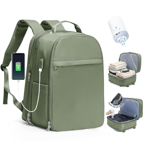 SZLX Vakuum Rucksack Handgepäck Damen, Airbag Rucksack Vakuum mit Vakuumsystem für Reisen, Ryanair Vacuum Reiserucksack mit Pumpe Wasserdicht Herren Vakuumkoffer SZLX Vakuum Rucksack Handgepäck Damen, Airbag Rucksack Vakuum mit Vakuumsystem für Reisen, Ryanair Vacuum Reiserucksack mit Pumpe Wasserdicht Herren Vakuumkoffer von SZLX