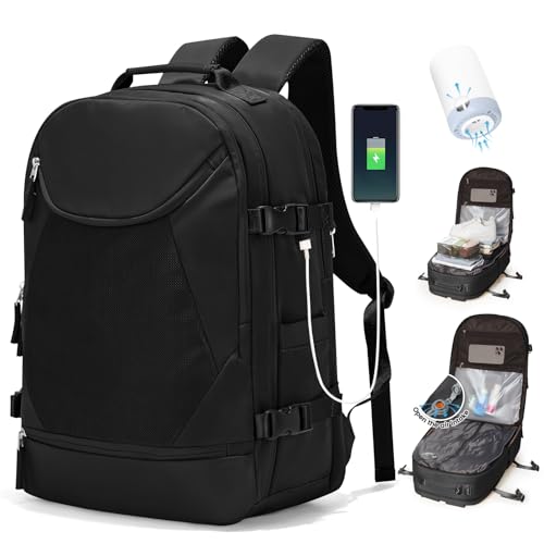 SZLX Vakuum Rucksack Handgepäck Damen, Airbag Rucksack Vakuum mit Vakuumsystem für Reisen, Ryanair Vacuum Reiserucksack mit Pumpe Wasserdicht Herren Vakuumkoffer von SZLX