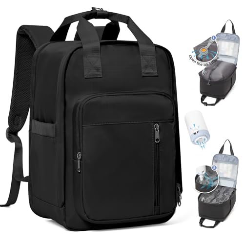 SZLX Vakuum Rucksack Handgepäck Damen, Airbag Rucksack Vakuum mit Vakuumsystem für Reisen, Ryanair Vacuum Reiserucksack mit Pumpe Wasserdicht Herren Vakuumkoffer von SZLX