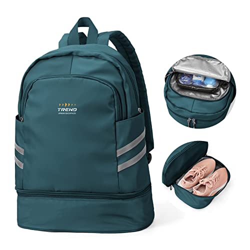 SZLX Sportrucksack für Frauen mit Schuhfach und Nasstasche Faltbarer Handgepäckrucksack Großer Reise-Laptop-Rucksack Wasserdichter Freizeitrucksack Sportrucksack Sporttasche für Schwimmen Yoga SZLX Sportrucksack für Frauen mit Schuhfach und Nasstasche Faltbarer Handgepäckrucksack Großer Reise-Laptop-Rucksack Wasserdichter Freizeitrucksack Sportrucksack Sporttasche für Schwimmen Yoga von SZLX