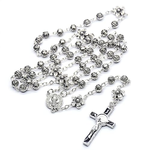 SZQCZB Rosenkranz-Perlen, katholische Wand-Kreuz-Halskette, 16, Normal, Stil 16 SZQCZB Rosenkranz-Perlen, katholische Wand-Kreuz-Halskette, 16, Normal, Stil 16 von SZQCZB