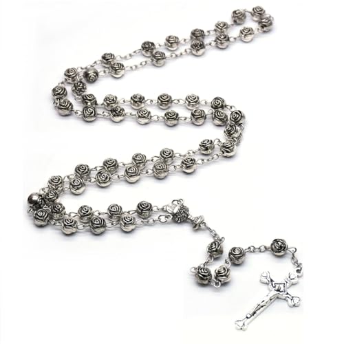 SZQCZB Rosenkranz-Perlen, katholische Wand-Kreuz-Halskette, 17, normal SZQCZB Rosenkranz-Perlen, katholische Wand-Kreuz-Halskette, 17, normal von SZQCZB