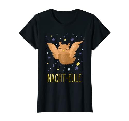 Damen Eulen Geschenk Nacht-Eule Nachtschicht T-Shirt von SZS Supply