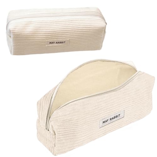 SZSMW Stifteetui - Pencil Case Aesthetic - Aesthetic MäPpchen - Kann Als Reise- Oder Kosmetiktasche, GeldböRse, Brillenetui Und ZubehöRtasche FüR Einfachen Transport Verwendet Werden（Milchig Weiß） von SZSMW