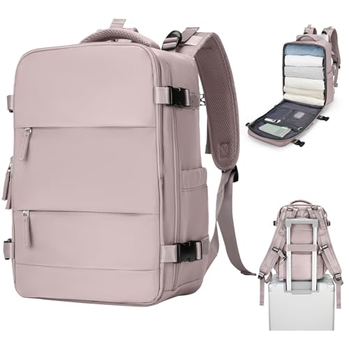 SZSYCN Groß Handgepäck Rucksack 40x20x25 Ryanair Reiserucksack Damen Handgepäck flugzeug Easyjet Handgepäck 45x36x20 Rucksack Damen mit Laptopfach Wasserdichter Tagesrucksack mit Schuhfach von SZSYCN