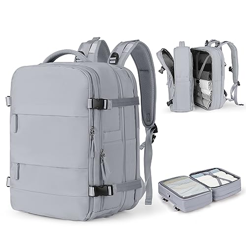 SZSYCN Groß Handgepäck Rucksack 40x20x25 Ryanair Reiserucksack Damen Handgepäck flugzeug Easyjet Handgepäck 45x36x20 Rucksack Damen mit Laptopfach Wasserdichter Tagesrucksack mit Schuhfach von SZSYCN