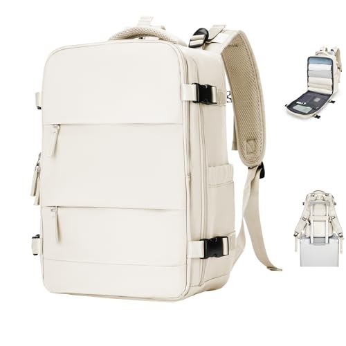 SZSYCN Groß Handgepäck Rucksack 40x20x25 Ryanair Reiserucksack Damen Handgepäck flugzeug Easyjet Handgepäck 45x36x20 Rucksack Damen mit Laptopfach Wasserdichter Tagesrucksack mit Schuhfach von SZSYCN