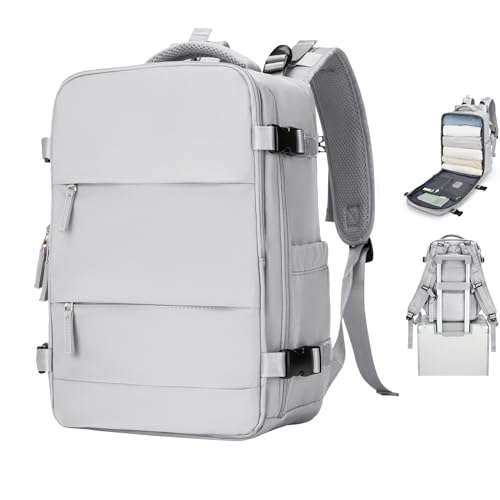 SZSYCN Groß Handgepäck Rucksack 40x20x25 Ryanair Reiserucksack Damen Handgepäck Flugzeug Easyjet Handgepäck 45x36x20 Rucksack Damen mit Laptopfach Wasserdichter Tagesrucksack mit Schuhfach von SZSYCN