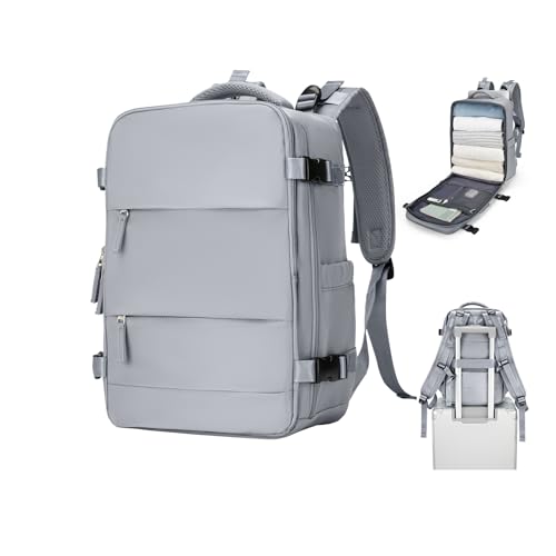 SZSYCN Groß Handgepäck Rucksack 40x20x25 Ryanair Reiserucksack Damen Handgepäck flugzeug Easyjet Handgepäck 45x36x20 Rucksack Damen mit Laptopfach Wasserdichter Tagesrucksack mit Schuhfach von SZSYCN