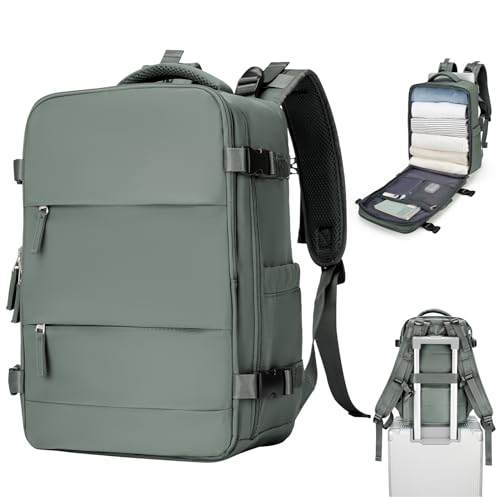 SZSYCN Groß Handgepäck Rucksack 40x20x25 Ryanair Reiserucksack Damen Handgepäck flugzeug Easyjet Handgepäck 45x36x20 Rucksack Damen mit Laptopfach Wasserdichter Tagesrucksack mit Schuhfach von SZSYCN