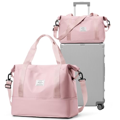 SZSYCN Reisetasche Damen Sporttasche 40X20X25 für RyanairHandgepäck Tasche Weekender Bag Schwimmtasche Wasserdicht Travel Bag Duffle Bag Fitnesstasche Frauen Kliniktasche für Reise Gym Flugzeug von SZSYCN