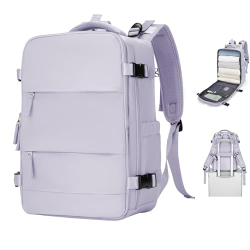 SZSYCN Groß Handgepäck Rucksack 40x20x25 Ryanair Reiserucksack Damen Handgepäck flugzeug Easyjet Handgepäck 45x36x20 Rucksack Damen mit Laptopfach Wasserdichter Tagesrucksack mit Schuhfach von SZSYCN