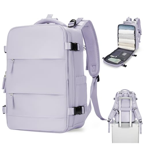 SZSYCN Groß Handgepäck Rucksack 40x20x25 Ryanair Reiserucksack Damen Handgepäck flugzeug Easyjet Handgepäck 45x36x20 Rucksack Damen mit Laptopfach Wasserdichter Tagesrucksack mit Schuhfach von SZSYCN