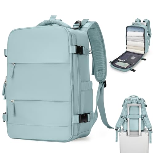 SZSYCN Groß Handgepäck Rucksack 40x20x25 Ryanair Reiserucksack Damen Handgepäck flugzeug Easyjet Handgepäck 45x36x20 Rucksack Damen mit Laptopfach Wasserdichter Tagesrucksack mit Schuhfach von SZSYCN