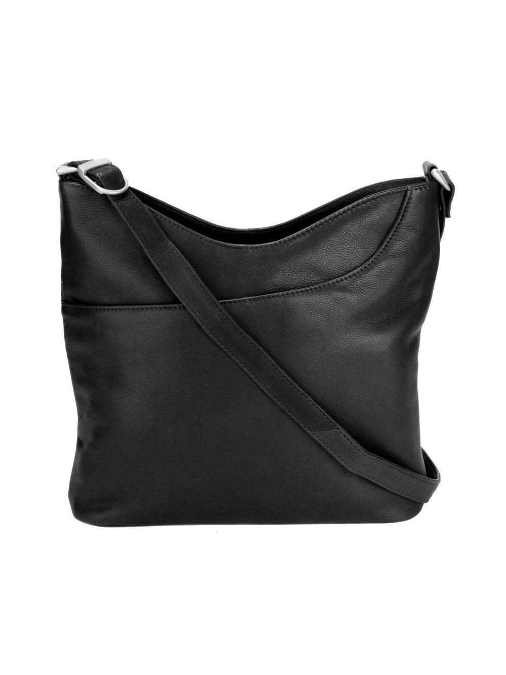 Szuna Handtasche Damen Leder, schwarz von SZUNA