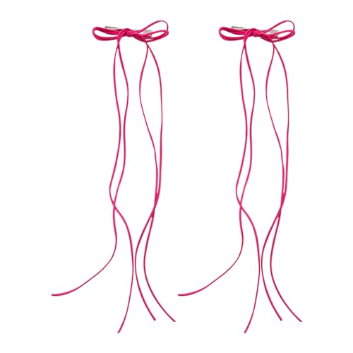 SZYDD Ballett-Stil Schleife Band Haarnadel Ballettband mit Schleife Haarnadel 2 Stück Koreanische Schleife Haarnadel Damen Haarnadel Rutschfeste Haarnadel Haarschmuck Buckskin Seil + Metall von SZYDD