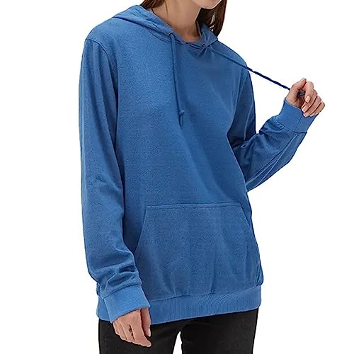 SZYDM 5G EMF Protection Hoodie, Faraday Sweatshirt mit EMF -Hut, WiFi/RF/Mikrowellenstrahlung Blockierungspitzen,Blau,M von SZYDM