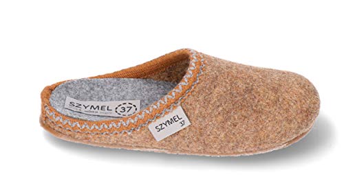 SZYMEL Damen Wollfilz Hausschuhe | handgemacht in EU | Qualität Komfort Design | Größen: 36-41 von SZYMEL