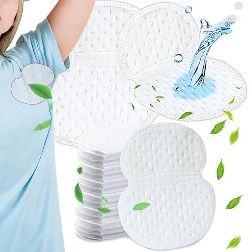 100 Stück Achselpads Damen Und Herren, Achselpads, Selbstklebender Achselhöhlen-Pad, Schweißpads Achseln, Geruchslose Achselpads Herren Und Damen, Perfekte Passform Absorbing Vor Schweißflecken von SZZETK