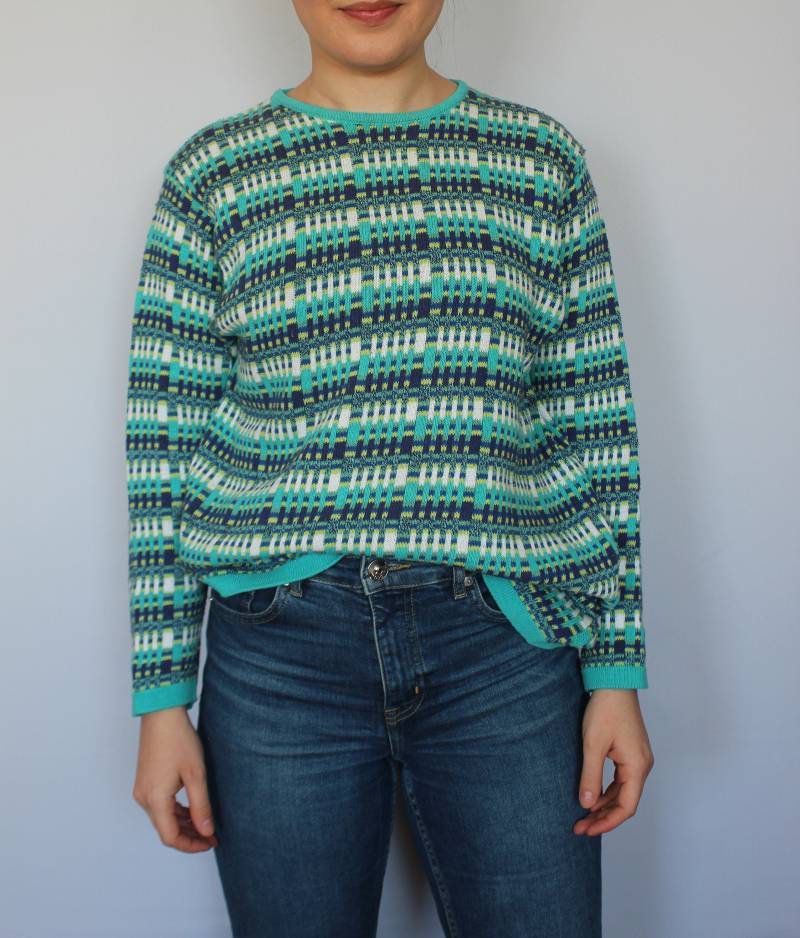 Vintage 80Er 90Er Jahre Abstraktes Muster Retro Sweatshirt von busysundayapparel