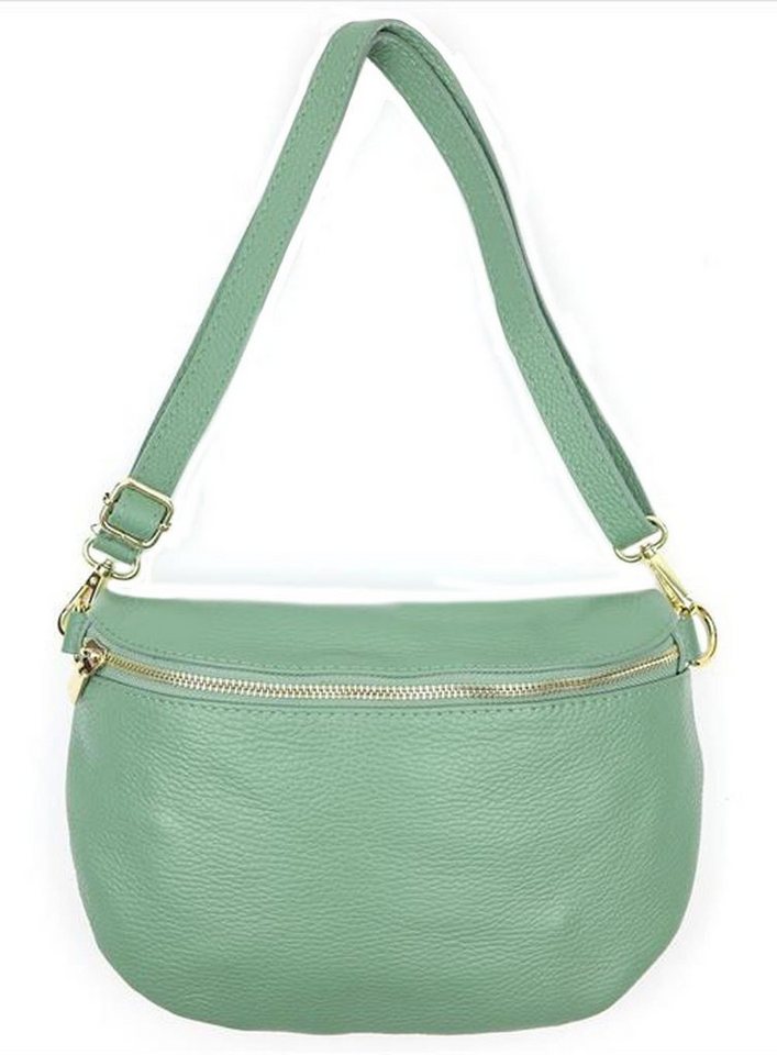 Sa-Lucca Bauchtasche Damen Bauchtasche Umhängetasche Cross Body Bag echt Leder, echt Leder, Made in Italy von Sa-Lucca