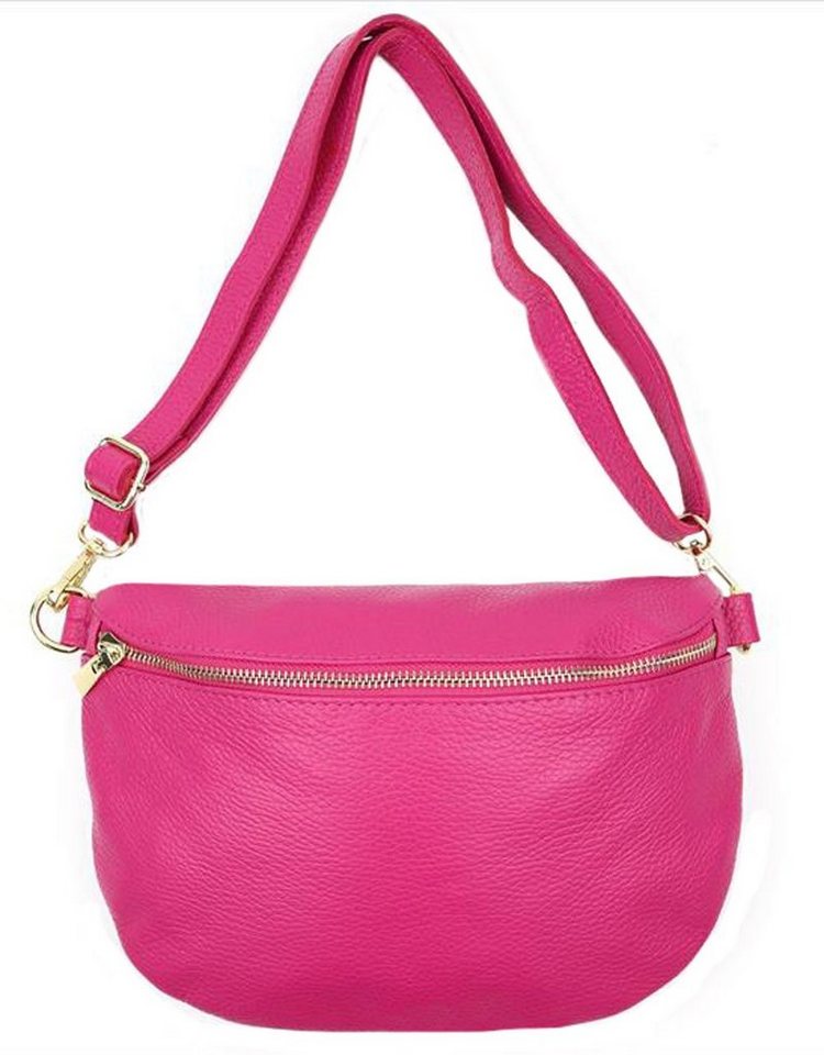Sa-Lucca Bauchtasche Damen Bauchtasche Umhängetasche Cross Body Bag echt Leder, echt Leder, Made in Italy von Sa-Lucca