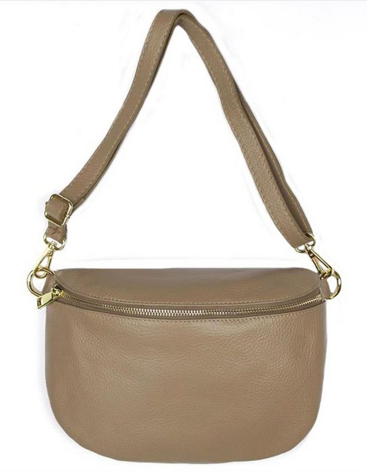 Sa-Lucca Bauchtasche Damen Bauchtasche Umhängetasche Cross Body Bag echt Leder, echt Leder, Made in Italy von Sa-Lucca