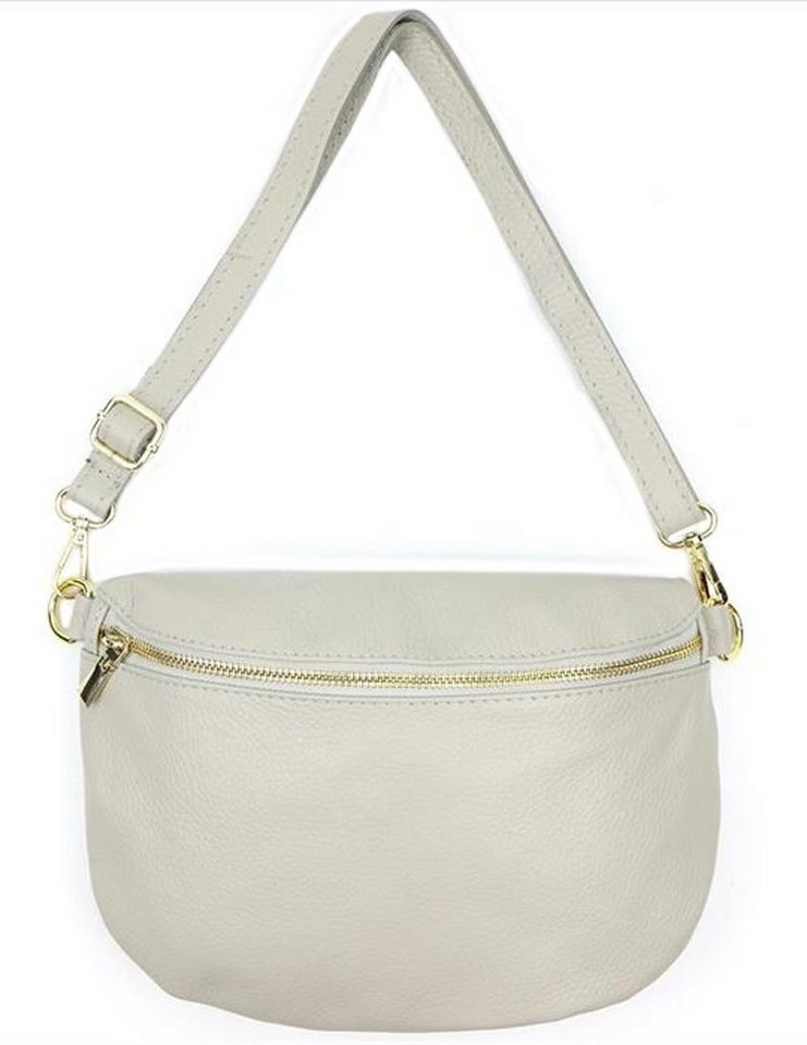 Sa-Lucca Bauchtasche Damen Bauchtasche Umhängetasche Cross Body Bag echt Leder, echt Leder, Made in Italy von Sa-Lucca