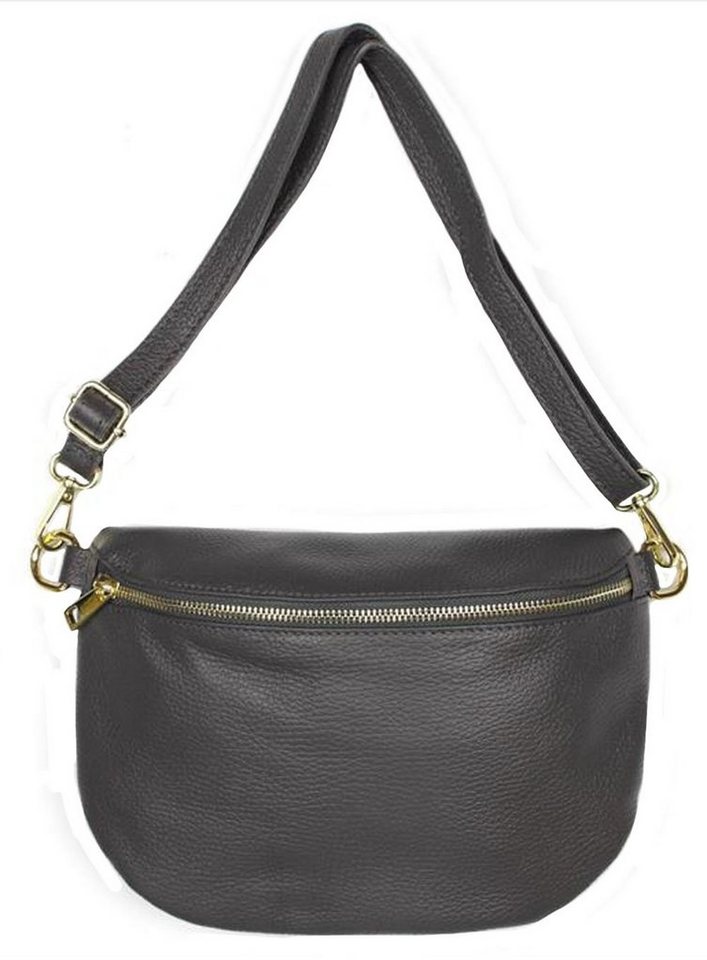 Sa-Lucca Bauchtasche Damen Bauchtasche Umhängetasche Cross Body Bag echt Leder, echt Leder, Made in Italy von Sa-Lucca