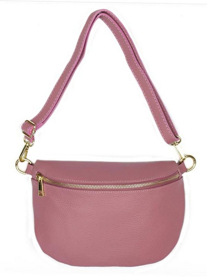 Sa-Lucca Bauchtasche Damen Bauchtasche Umhängetasche Cross Body Bag echt Leder, echt Leder, Made in Italy von Sa-Lucca