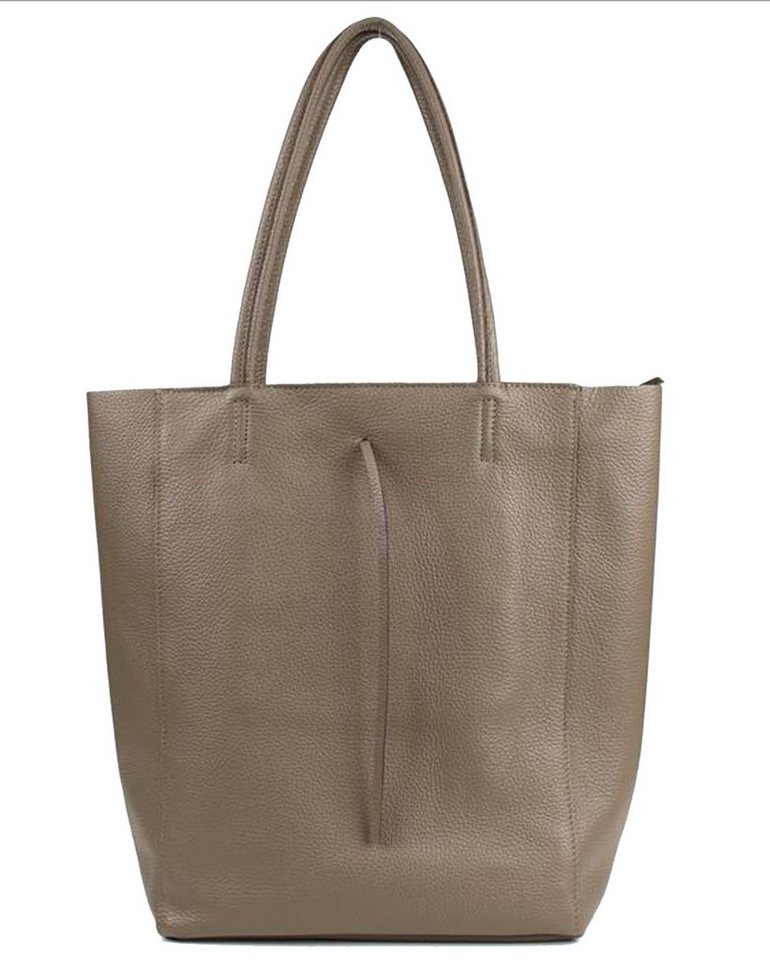 Sa-Lucca Schultertasche Damen echt Leder Shopper mit Reißverschluss in vielen Farben, echt Leder, Made in Italy von Sa-Lucca