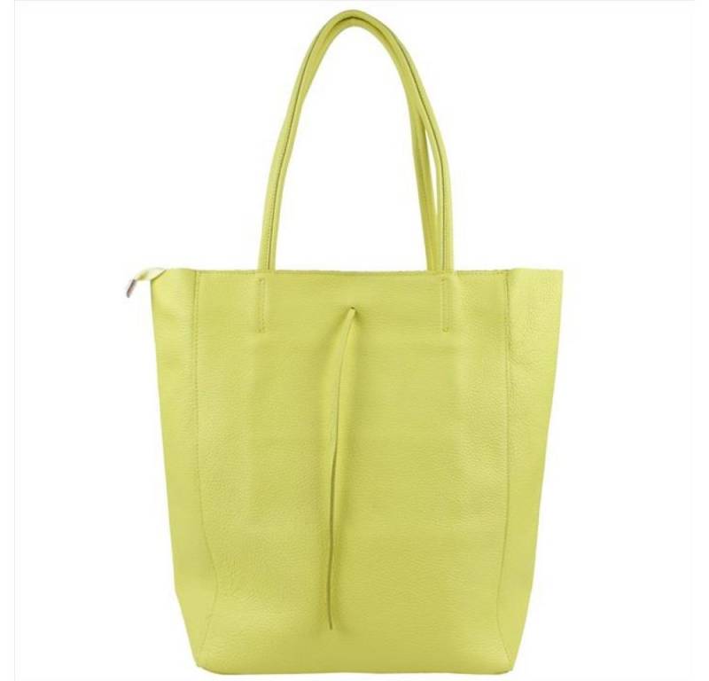 Sa-Lucca Schultertasche Damen echt Leder Shopper mit Reißverschluss in vielen Farben, echt Leder, Made in Italy von Sa-Lucca